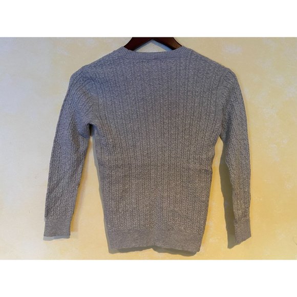 Girls Size 10Y Nicholas & Bears Blue Bears Cable Gray Cardigan Sweater - Picture 3 of 3